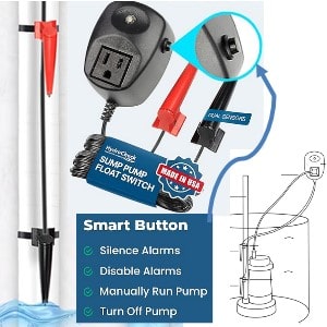 Pictured is the Best Electronics sump pump siwthc Hydrocheck that offers ultimate reliability because it depends on electronics not mechanical moving parts. 